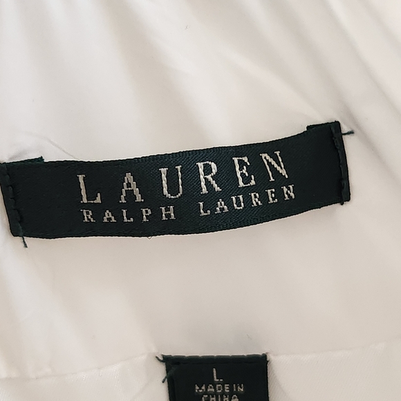 White Lauren Ralph Lauren light puff packable winter jacket, size L - Picture 15 of 16